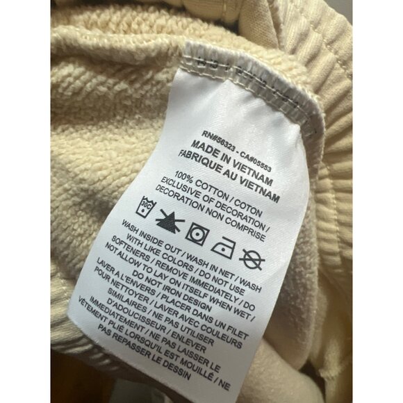 Jordan Flight  Loose Fit 3X Beige Sweatpants With Elastic Waist & Drawstring 100 - Picture 4 of 5